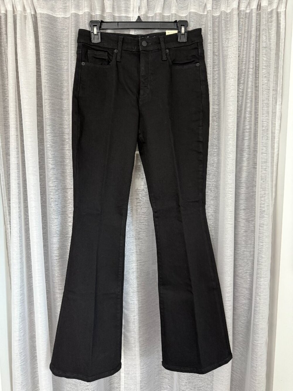 UNIVERSAL THREAD | Black High-Rise Fitted-Thigh Flare Jeans | Size 8 / 29 NWT